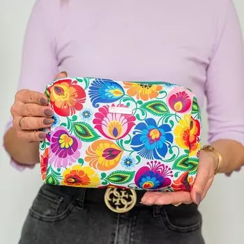 Средняя народная косметичка - Выкройки Ловича - белая Folkstar