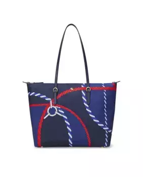 Средняя нейлоновая сумка-тоут Keaton на молнии Lauren Ralph Lauren, многоцветный