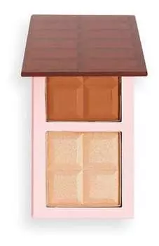 Средняя палетка для контуринга Makeup Revolution I Heart Makeup Chocolate Contour Bar
