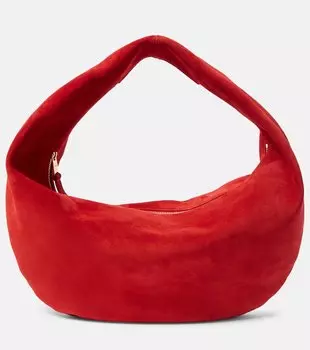 Средняя плечевая сумка Olivia из замши Khaite, Rebel