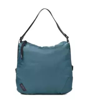 Средняя пышная многопозиционная сумка на плечо в цвете бензин Kcb, синий