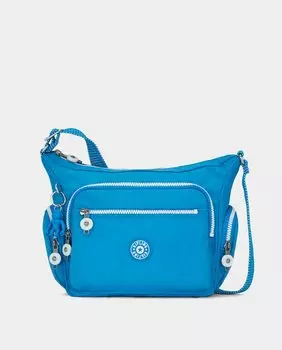 Средняя синяя сумка через плечо Kipling, синий