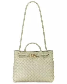 Средняя сумка Andiamo Bottega Veneta, цвет Travertine & Muse Brass