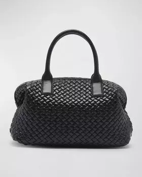 Средняя сумка Bauletto Bottega Veneta, цвет Black-M Brass