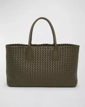 Средняя сумка Cabat Bottega Veneta, цвет Kaki-Gold