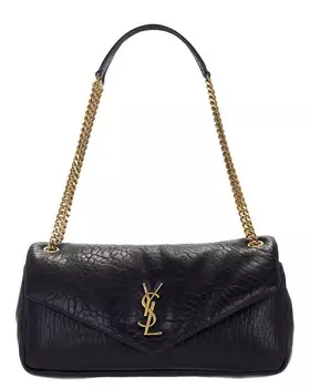 Средняя сумка-цепочка Calypso Saint Laurent, цвет Nero