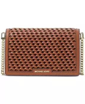 Средняя сумка через плечо с цепочкой и клапаном Jet Set Michael Kors, желтый