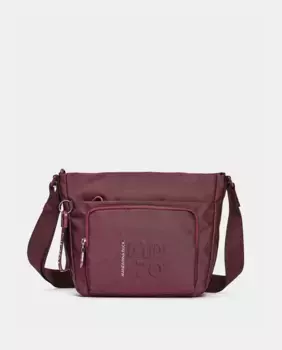 Средняя сумка через плечо с несколькими карманами Mandarina Duck, цвет Granate