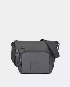 Средняя сумка через плечо с несколькими карманами Mandarina Duck, темно-серый