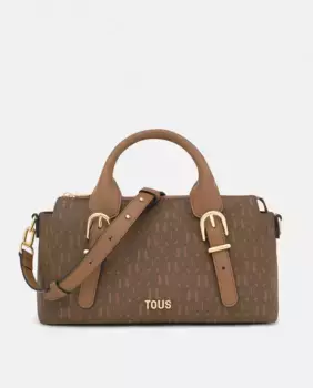 Средняя сумка для боулинга с застежкой-молнией и короткой ручкой Tous, коричневый