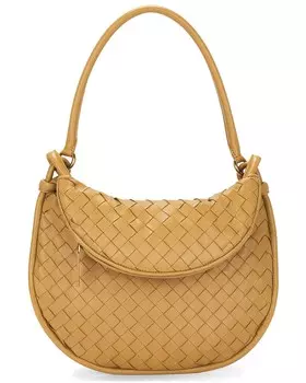 Средняя сумка Gemelli Bottega Veneta, цвет Dark Praline & Muse Brass