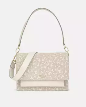 Средняя сумка-кроссбоди с застежкой-клапаном и кнопкой Tous, бежевый