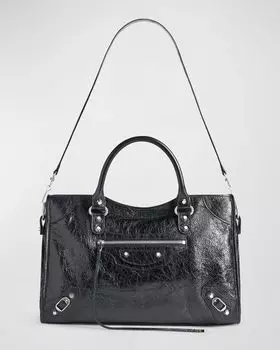 Средняя сумка Le City Balenciaga, цвет 1000 Black