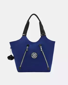 Средняя сумка с передними карманами Kipling, темно-синий