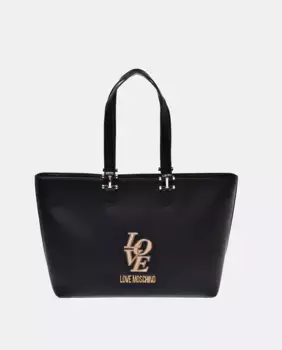 Средняя сумка с застежкой-молнией Love Moschino, чёрный