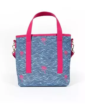 Средняя сумка-тоут из 100% хлопкового полотна Shady Lady, синий