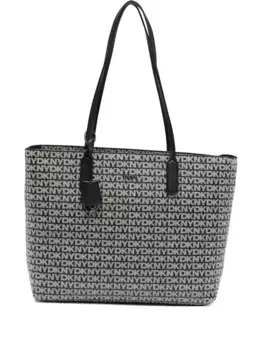 Средняя сумка-тоут с логотипом DKNY, черный