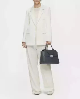 Средняя сумка-тоут с магнитом и дополнительной ручкой-цепочкой Tous, темно-серый