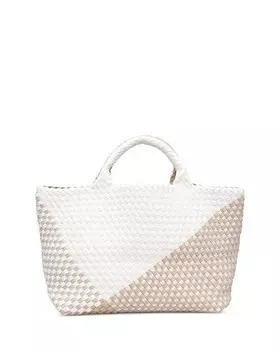 Средняя сумка-тоут St. Barths с графическим геометрическим рисунком NAGHEDI, цвет White