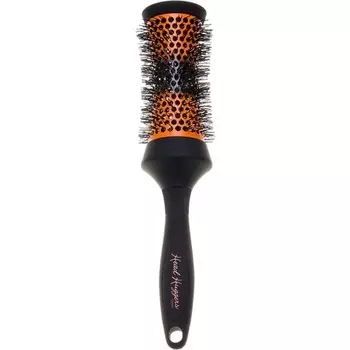 Средняя термокерамическая щетка для завивки песочных часов Dhh3H для сушки феном, выпрямления, создания четких локонов, объема и приподнятия корней — оранжевый, Denman