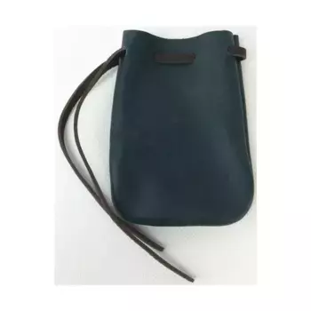 Средняя зеленая кожаная сумка для игральных костей, Dice Bags & Accessories (Kraken Dice)