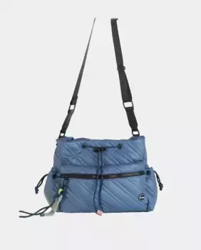 Средняя женская сумка через плечо из синего нейлона с мягкой подкладкой Kbas, синий