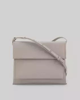 Средняя женская сумка через плечо с клапаном Adolfo Dominguez, цвет Topo