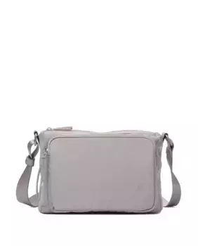 Средняя женская сумка через плечо с передним карманом Kcb, светло-серый