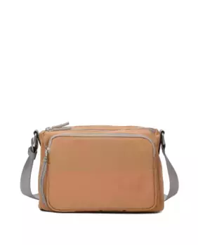 Средняя женская сумка через плечо с передним карманом Kcb, цвет Camel