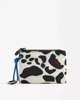 Средняя женская сумочка с несколькими отделениями и животным принтом, застежка-молния Parfois, мультиколор