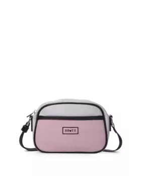 Средняя женская светло-серая сумка через плечо Mix Beats