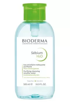Средства для очищения лица DERMA GESICHTSREINIGUNG / MIZELLENWASSER SBIUM H2O PUMP Bioderma, цвет transparent