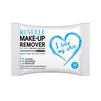 Средства для снятия макияжа Toallitas Humedas Make-Up Remover Revuele, 20 UD