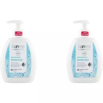 Средство для мытья рук Basic Sensitive Gentle Care с органическим алоэ вера и органической ромашкой, 250 мл, Lavera