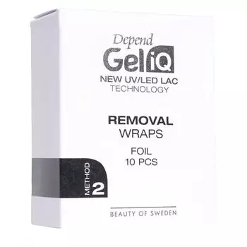 Средство для снятия лака Bandas Quitaesmalte Semipermanente Depend Gel Iq, 10 unidades