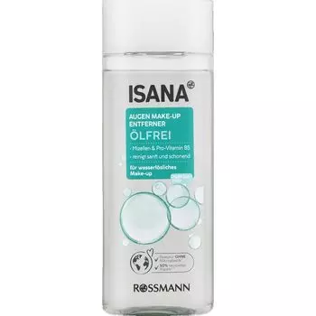 Средство для снятия макияжа с глаз ISANA, 100 ml