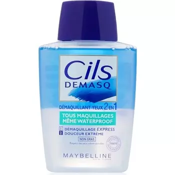 Средство для снятия макияжа с глаз Maybelline New York Cils Demasq 2-в-1, 125 мл