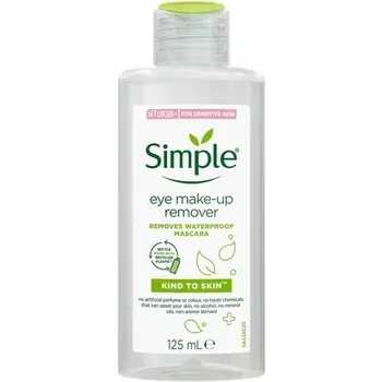 Средство для снятия макияжа с глаз, приятное для кожи, 125 мл, Simple