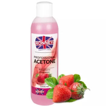 Средство для удаления ацетона с клубникой косметическое 1000мл Ronney