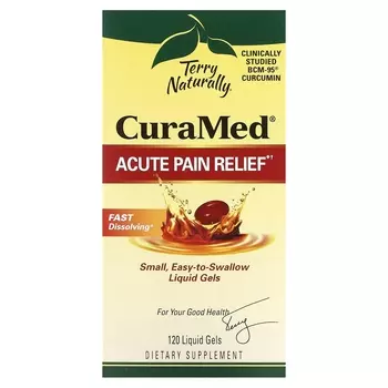 Средство от острой боли Terry Naturally CuraMed, 120 жидких гелей