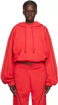 SRVC Красная толстовка с капюшоном