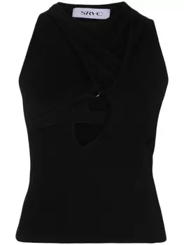 Srvc Studio топ Armour без рукавов, черный