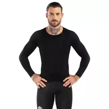 SRX Typhoon Siroko мужская шерстяная нижняя рубашка, чёрный