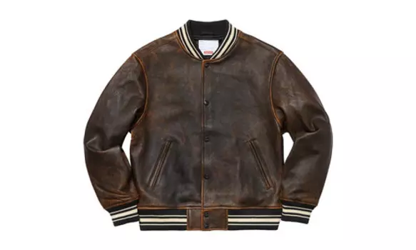 SS19 Кожаная куртка унисекс Supreme