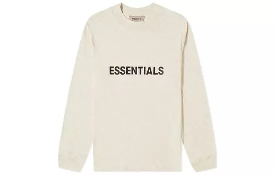 Ss20 Футболка мужская кремовая Fear Of God Essentials, кремовый