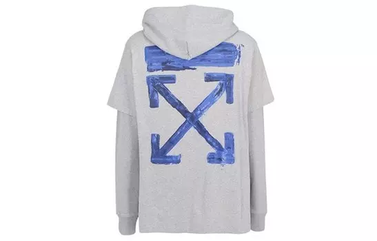 Ss20 Толстовка мужская серая Off-White, серый