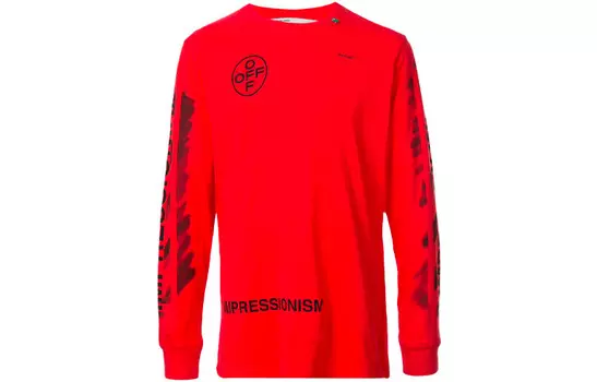 SS21 Футболка мужская красная Off-White, красный