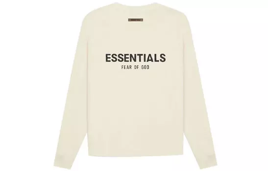 SS21 Футболка унисекс кремовая Fear Of God Essentials, кремовый