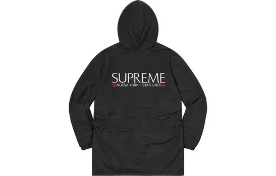 SS21 Парка Пальто Унисекс Supreme, черный
