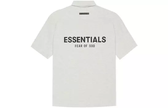 SS21 Поло Унисекс Овсянка Fear Of God Essentials, светло-бежевый